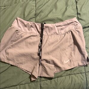 Nike Women's Light Gray Athletic Shorts